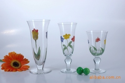 【有花色玻璃罐】价格,厂家,图片,玻璃工艺品,淄博艾莎轻工制品销售-